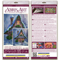 Abris Art stamped bead stitch kit "When Blows Cold", 25x28cm