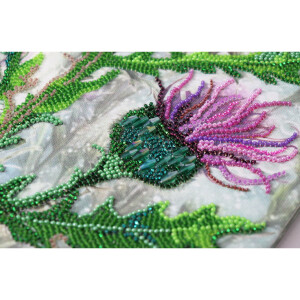Abris Art stamped bead stitch kit "Thorny Luxury", 32x25cm