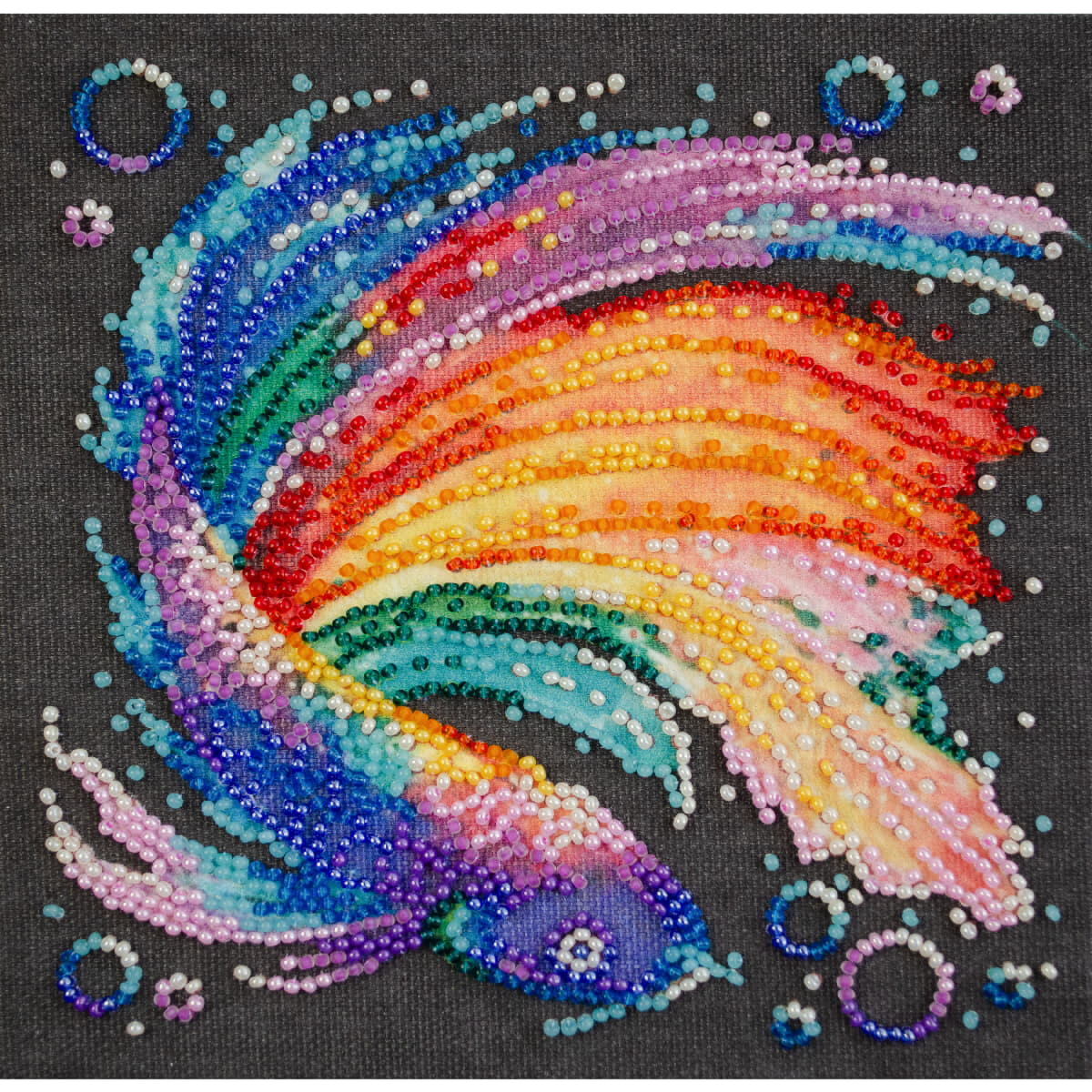Abris Art stamped bead stitch kit "Variegated",...