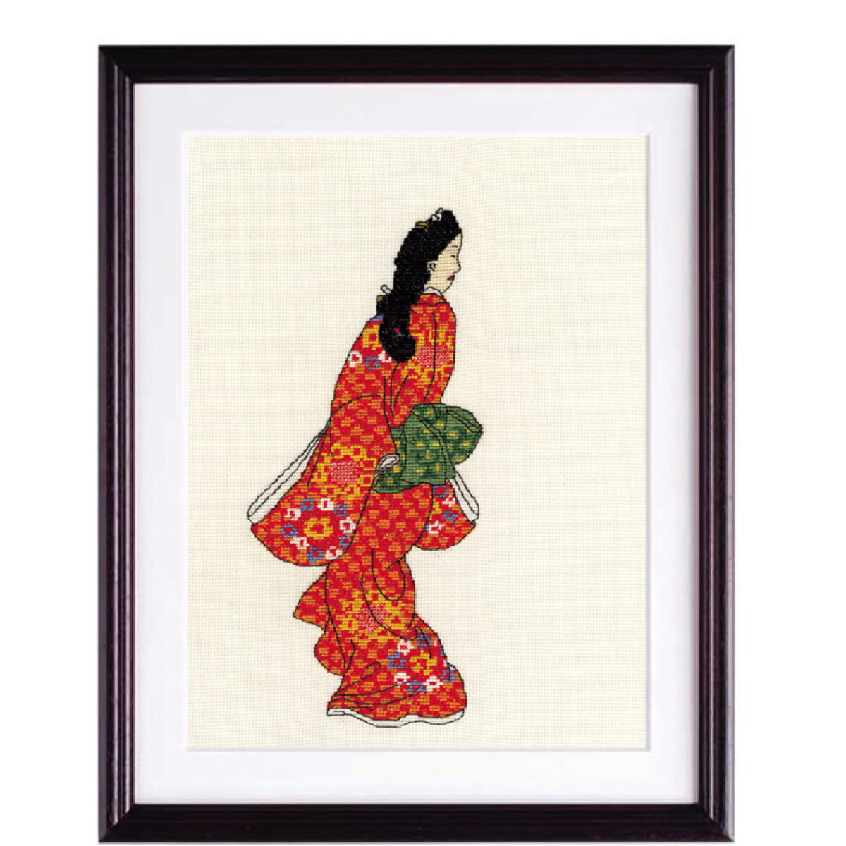 Olympus counted cross stitch kit "Beauty looking...
