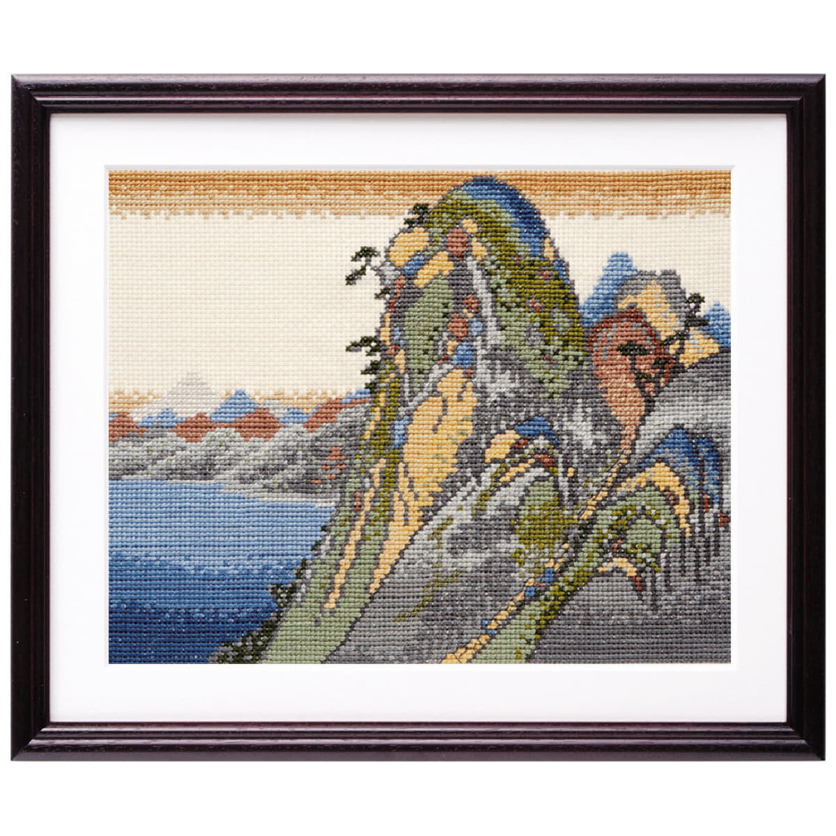 Olympus counted cross stitch kit "View Of The Lake...