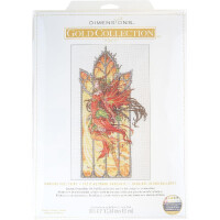 Dimensions counted cross stitch kit "Gold Collection, Dancing Fall Fairy", 25,4x43,1cm, DIY