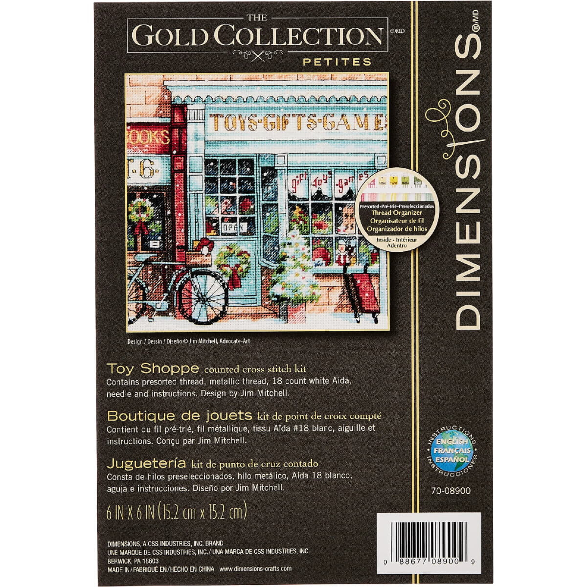 Kit punto croce contato Dimensions "Gold Collection...