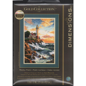 Dimensions Kreuzstich Stickpackung "Gold Collection, Rocky Point", Zählmuster, 27,9x43,1cm