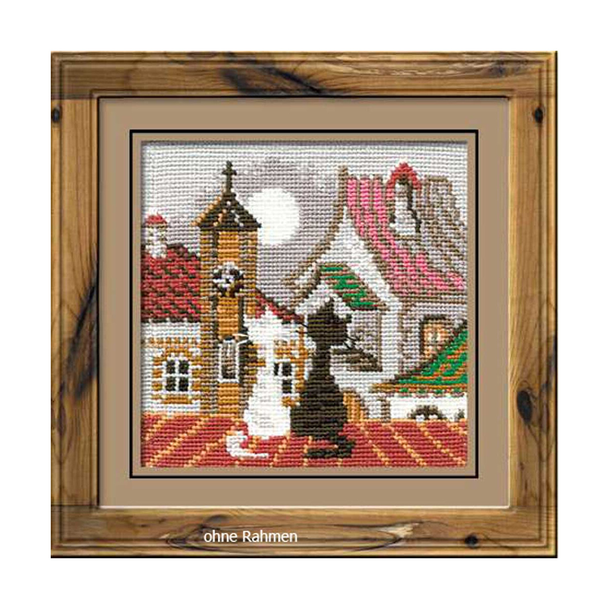 Riolis counted cross stitch Kit City & Cats Spring, DIY