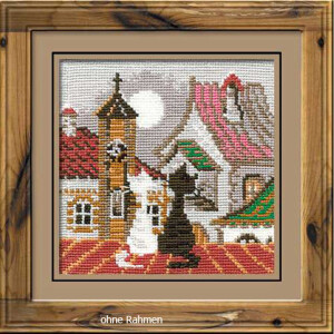 Riolis counted cross stitch Kit City & Cats Spring, DIY