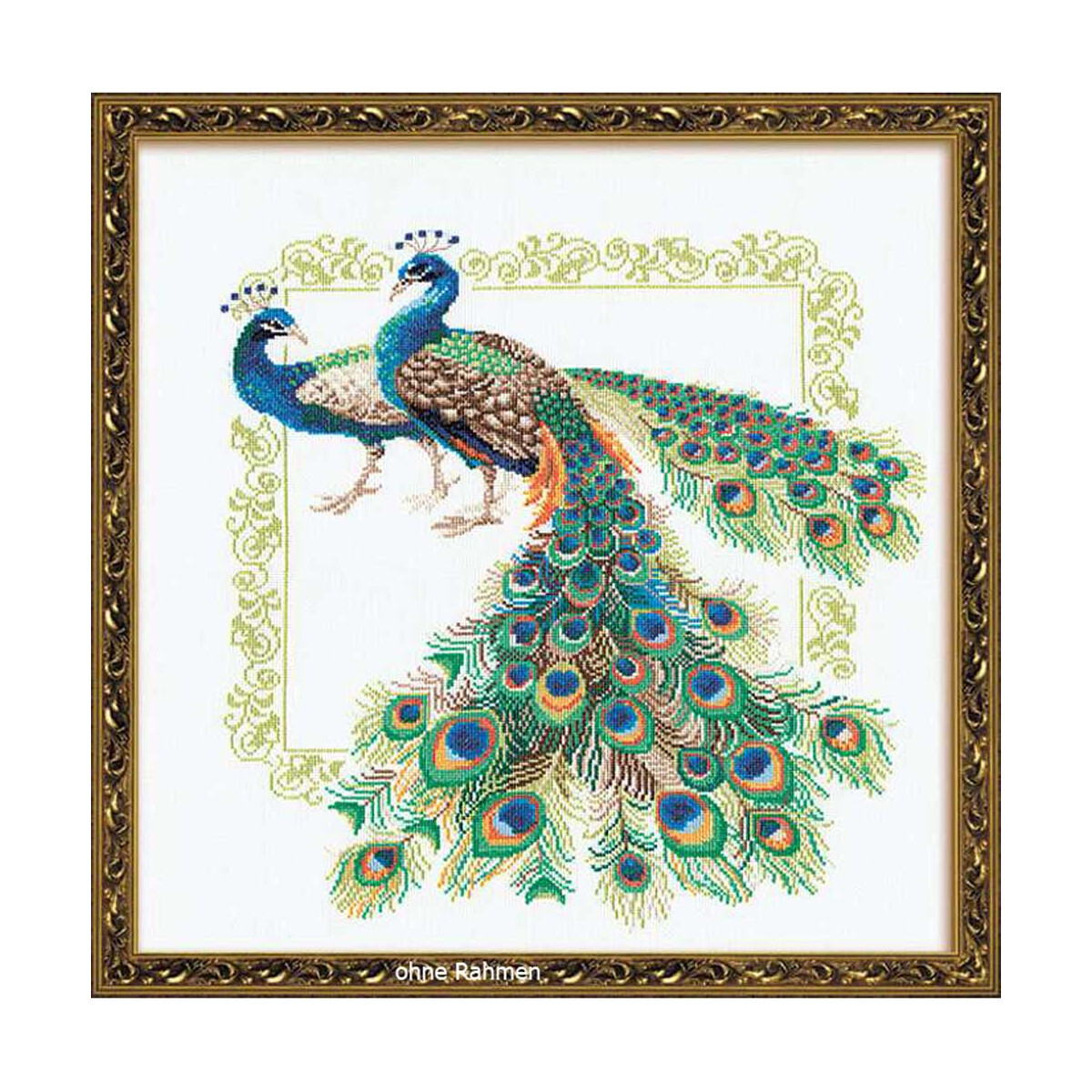 Riolis kruissteek set "Peacocks", telpatroon