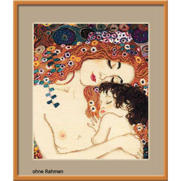 Riolis counted cross stitch Kit Motherly Love after G. Klimt`s Painting, DIY