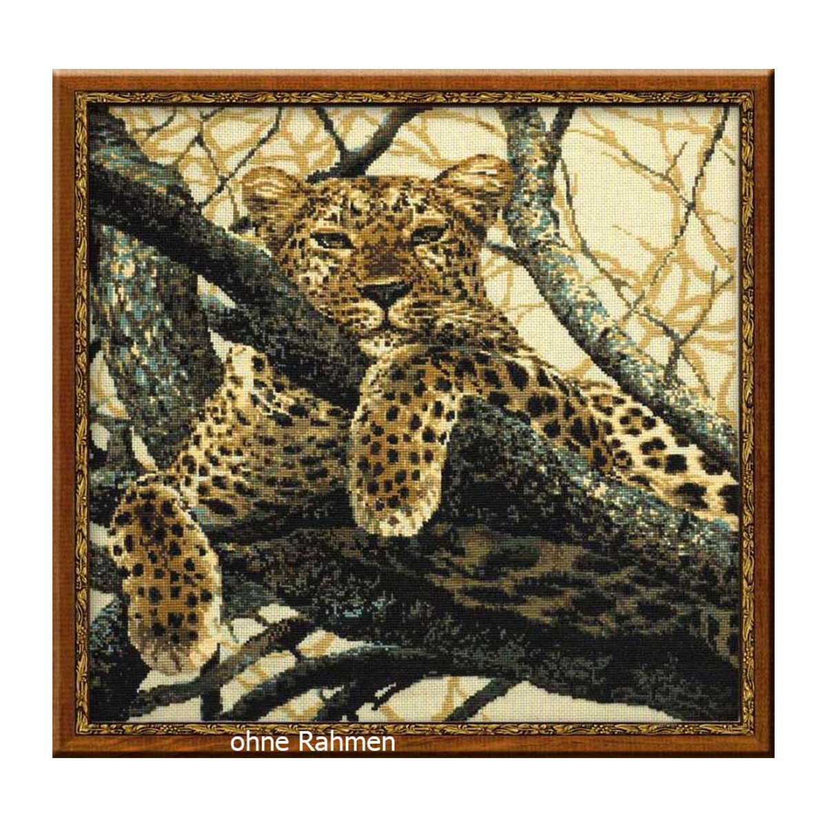 Set di punto croce Riolis "Leopard", schema di...