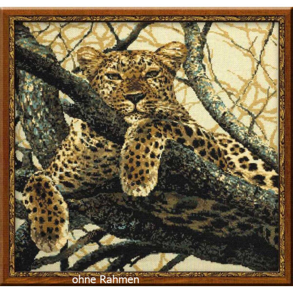 Set di punto croce Riolis "Leopard", schema di conteggio