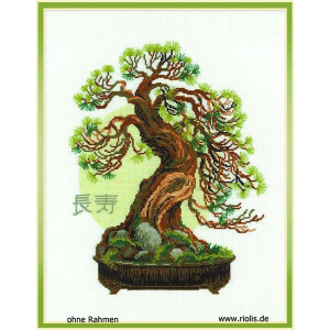 Riolis Kreuzstich-Set Bonsai Pine Wish of Longevity,...