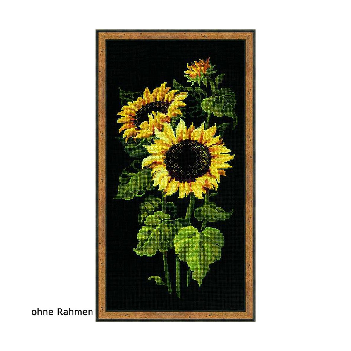 Riolis counted cross stitch Kit Sunflowers, DIY