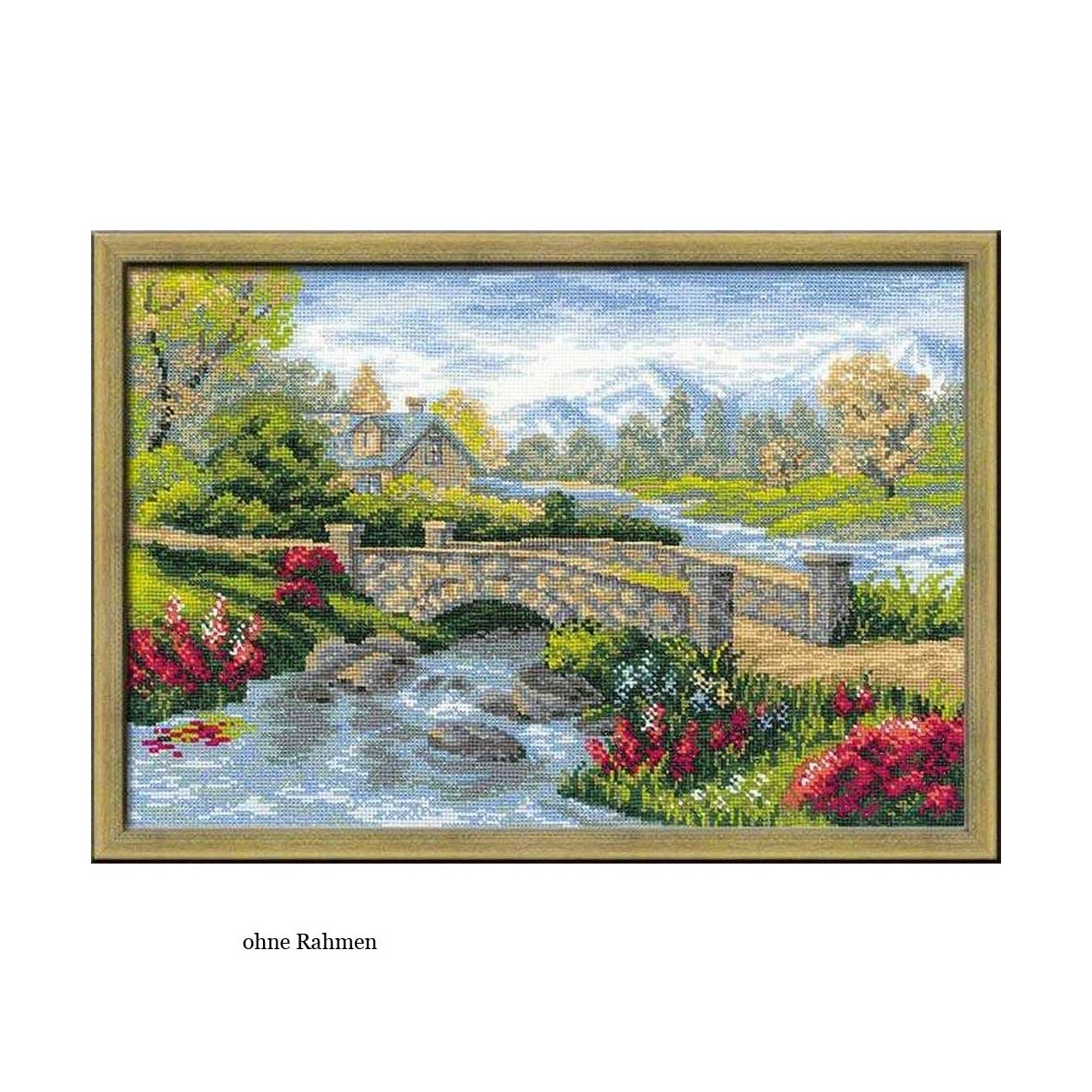 Riolis counted cross stitch Kit Summer View, DIY