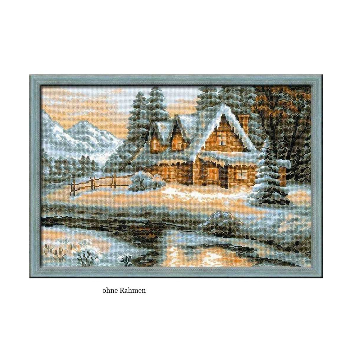 Riolis counted cross stitch Kit Winter View, DIY