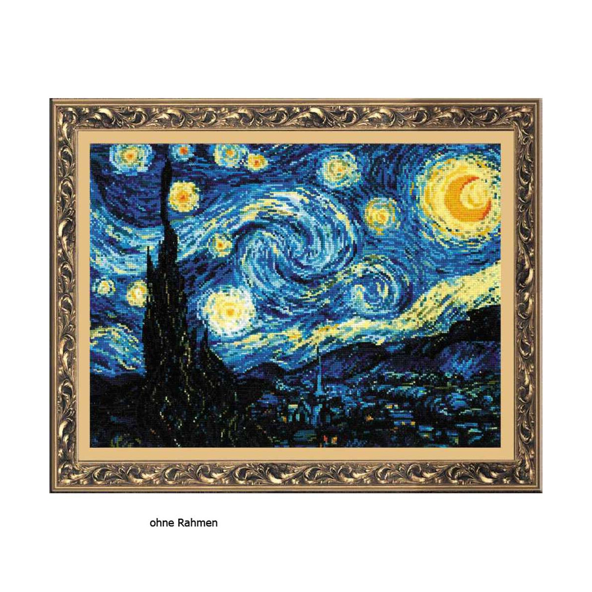 Riolis counted cross stitch Kit Starry Night after Van...