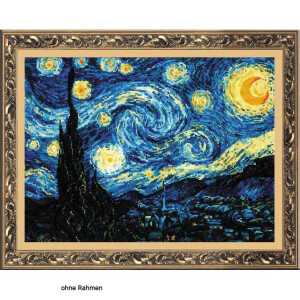 Riolis counted cross stitch Kit Starry Night after Van...