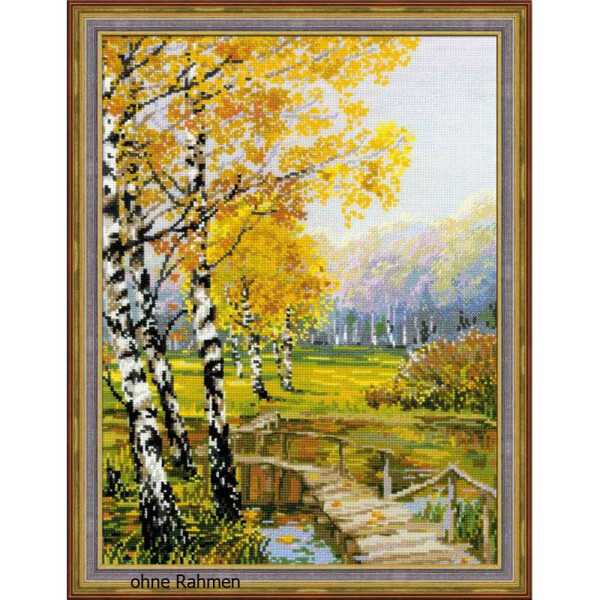 Riolis counted cross stitch Kit The Birches, DIY