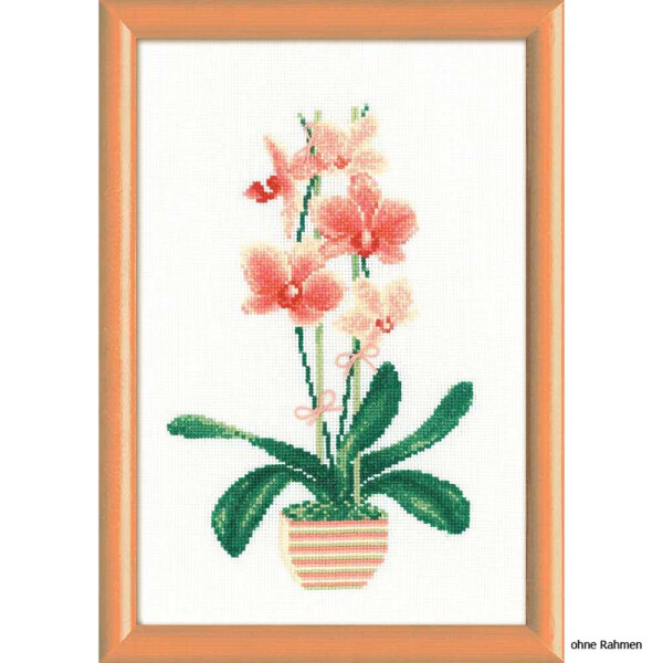 Riolis counted cross stitch Kit Yellow Orchid, DIY
