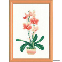 Riolis counted cross stitch Kit Yellow Orchid, DIY