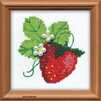 Riolis counted cross stitch Kit Garden Strawberry, DIY