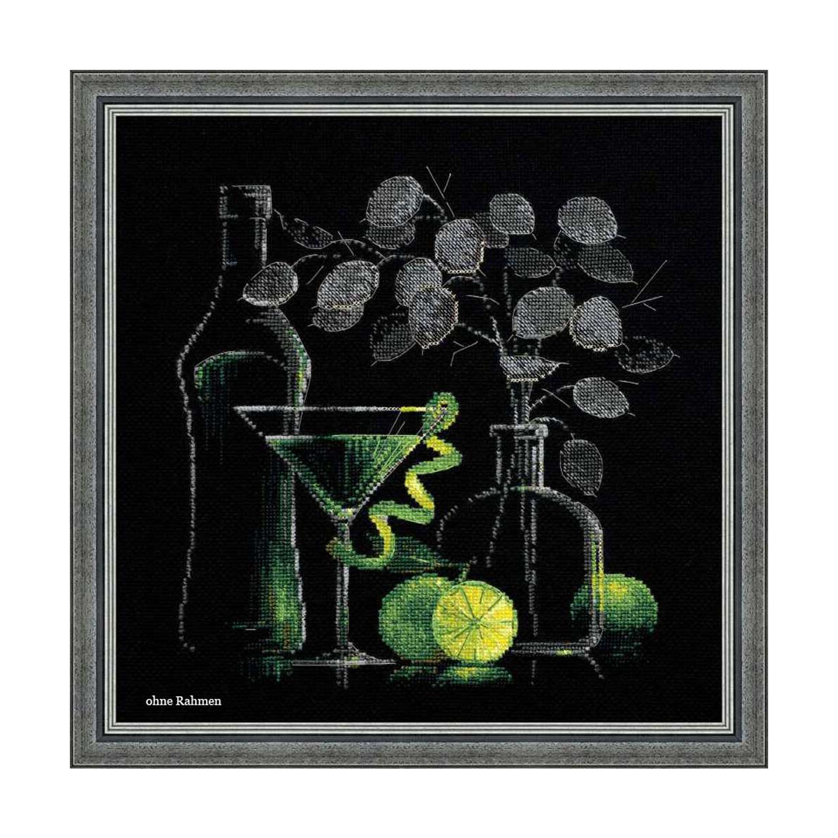 Riolis counted cross stitch Kit Still Life with Martini, DIY