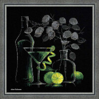 Conjunto de bordado Riolis punto de cruz "Still life with Martini", patrón de conteo