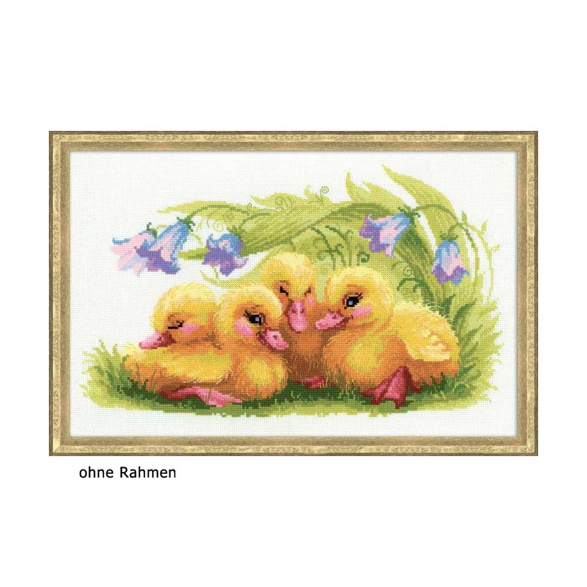 Riolis counted cross stitch Kit Funny Ducklings, DIY