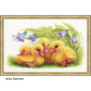 Riolis counted cross stitch Kit Funny Ducklings, DIY
