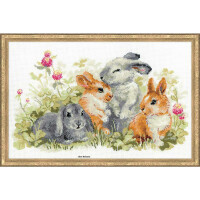 Riolis counted cross stitch Kit Funny Rabbits, DIY