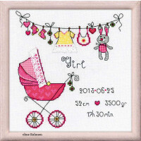 Riolis counted cross stitch Kit Its a Girl!, DIY