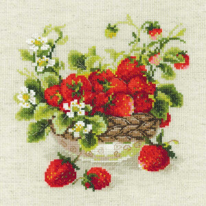 Riolis counted cross stitch Kit Garden Strawberry, DIY