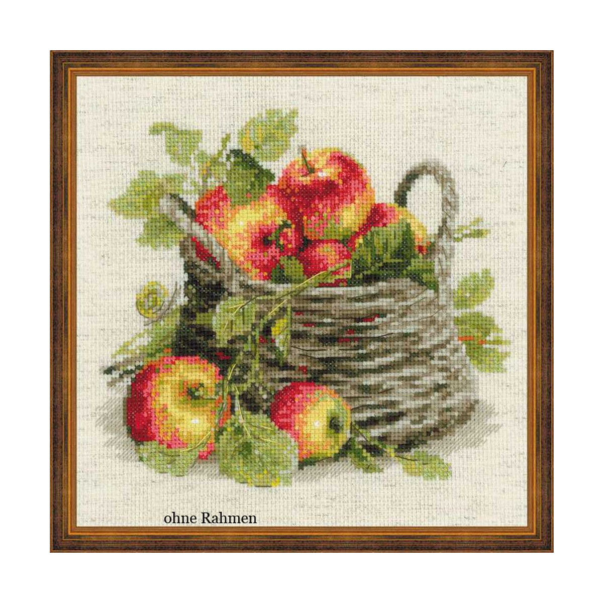Riolis Stickbild-Set "Reife Äpfeln",...