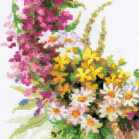 Riolis counted cross stitch Kit Wreath with Fireweed, DIY