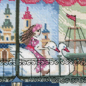 Riolis counted cross stitch kit "Carousel", counted, DIY