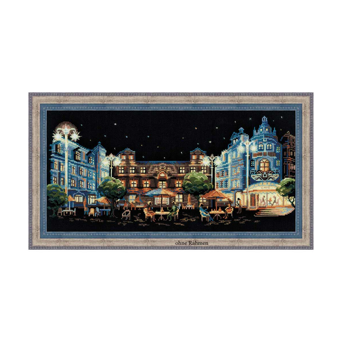 Riolis counted cross stitch Kit Evening Cafe, DIY