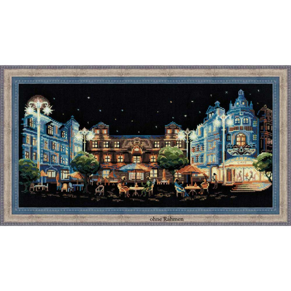 Riolis counted cross stitch Kit Evening Cafe, DIY