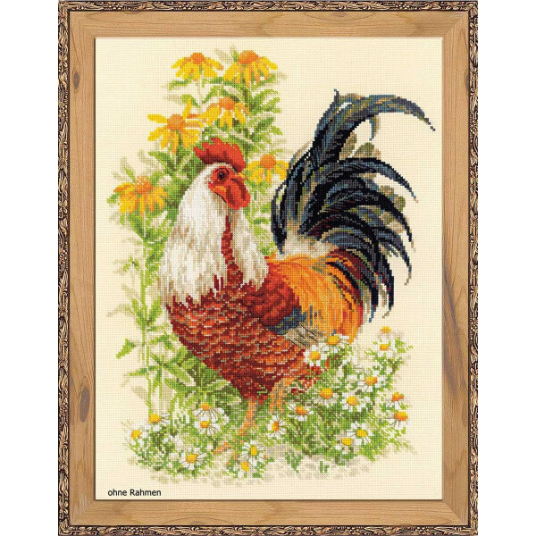 Riolis counted cross stitch Kit Rooster, DIY