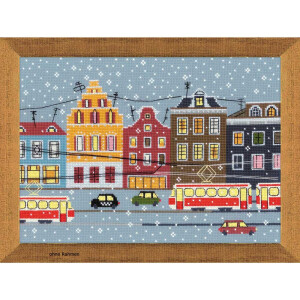 Riolis counted cross stitch Kit Tram Route, DIY
