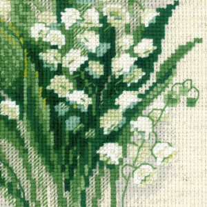 Riolis counted cross stitch Kit Lilly of the Valley, DIY