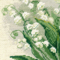 Riolis counted cross stitch Kit Lilly of the Valley, DIY