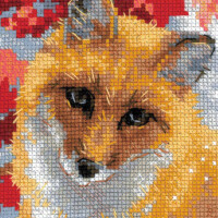Riolis counted cross stitch Kit Fox, DIY