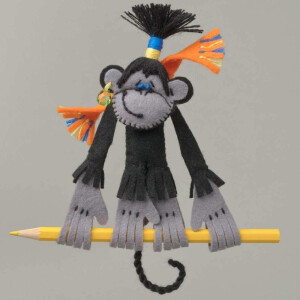 Modèle discontinué densemble dartisanat Riolis"Charming monkey", modèle de comptage