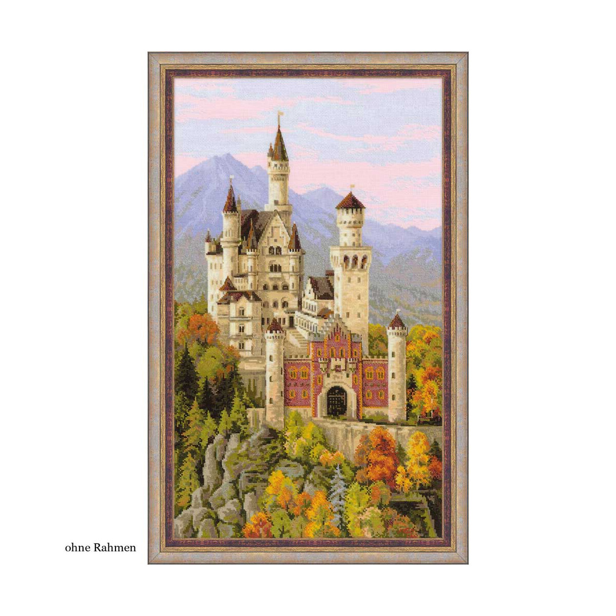 Riolis Kreuzstich-Set "Schloss Neuschwanstein",...