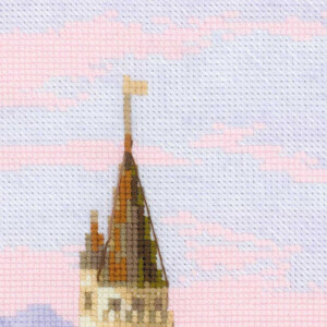 Riolis counted cross stitch Kit Neuschwanstein Castle, DIY
