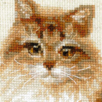 Riolis counted cross stitch Kit Pet Cat, DIY