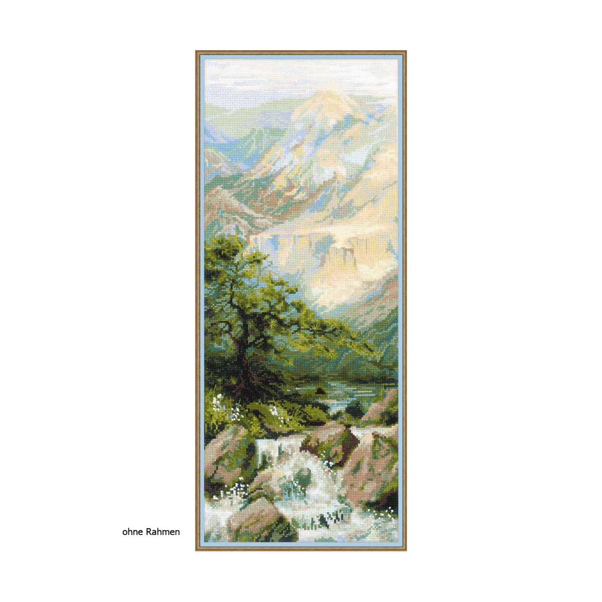 Riolis kruissteek set "Mountain river", telpatroon