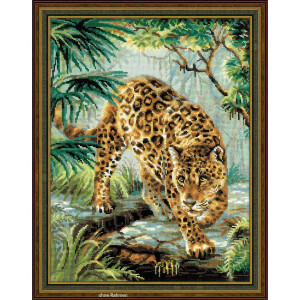 Riolis counted cross stitch Kit Owner of the Jungle, DIY