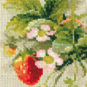 Riolis counted cross stitch Kit Strawberry, DIY