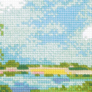 Riolis counted cross stitch Kit Path to the Lake, DIY