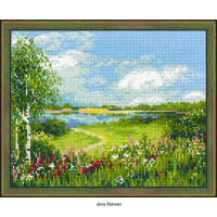 Riolis counted cross stitch Kit Path to the Lake, DIY